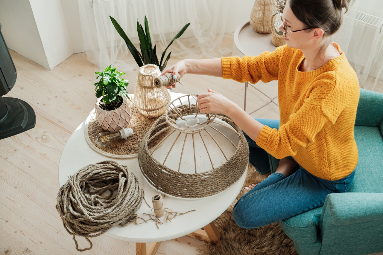 lampa diy